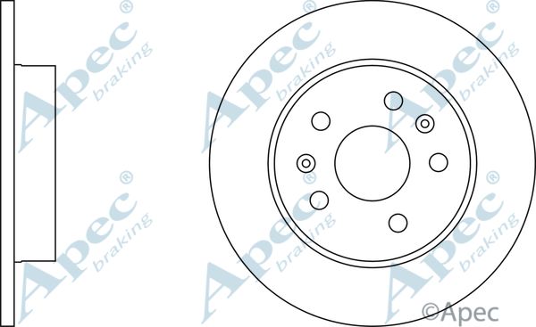 APEC BRAKING stabdžių diskas DSK707